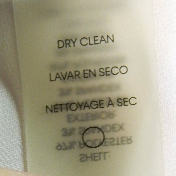 Calvin Klein White Sleeveless V-Neck with Black Piping Size Small Career Top EUC - Picture 10 of 10